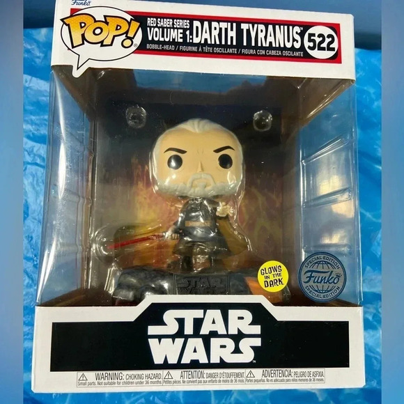 Star Wars - Red Saber Series  Vol. 1 - Darth Tyranus #522 Funko Pop! ❗️⚔️💀 - Picture 10 of 11